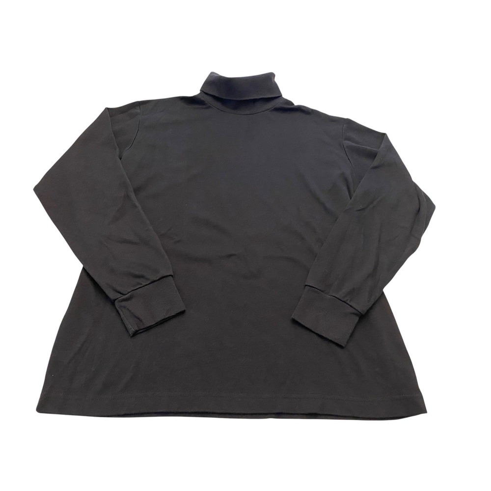 Woolrich Mens Womens Black Turtleneck Top Shirt Medium M Long Sleeve